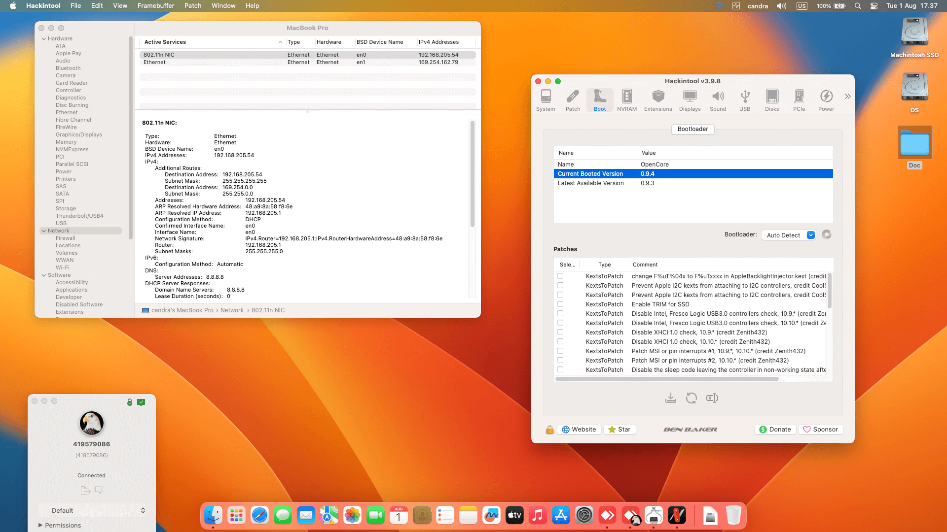 Dell XPS 13 9380 [WhiskeyLake   Intel UHD Graphics 8Th Gen + I2C]   OpenCore 1